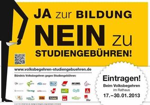 Volksbegehren Studiengebühren