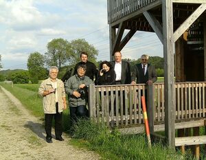 Gemeinderat Heinrich Krisch und Mitglieder der SPD-Kreistagsfraktion und Helmut Naneder (3. von links)